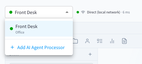 Device dropdown