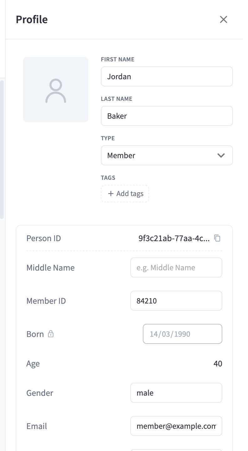 Edit profile