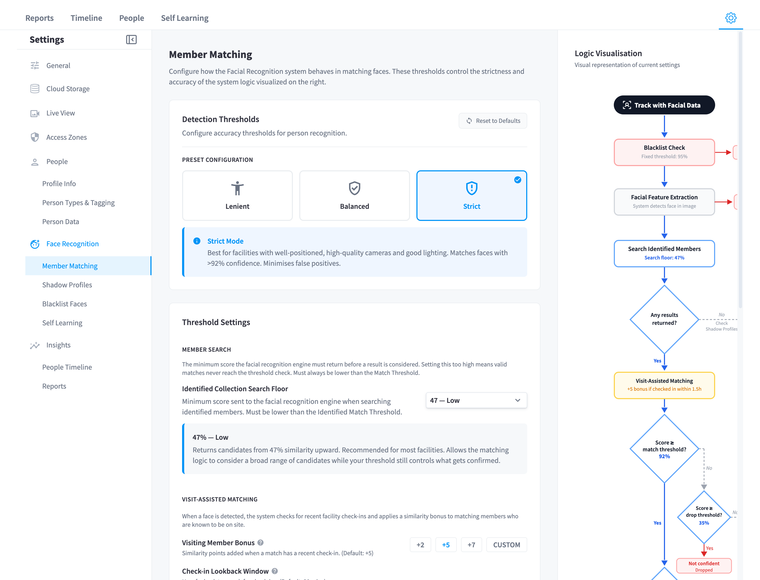 Member Matching settings