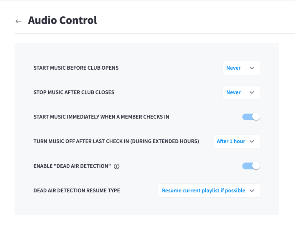 Audio Control