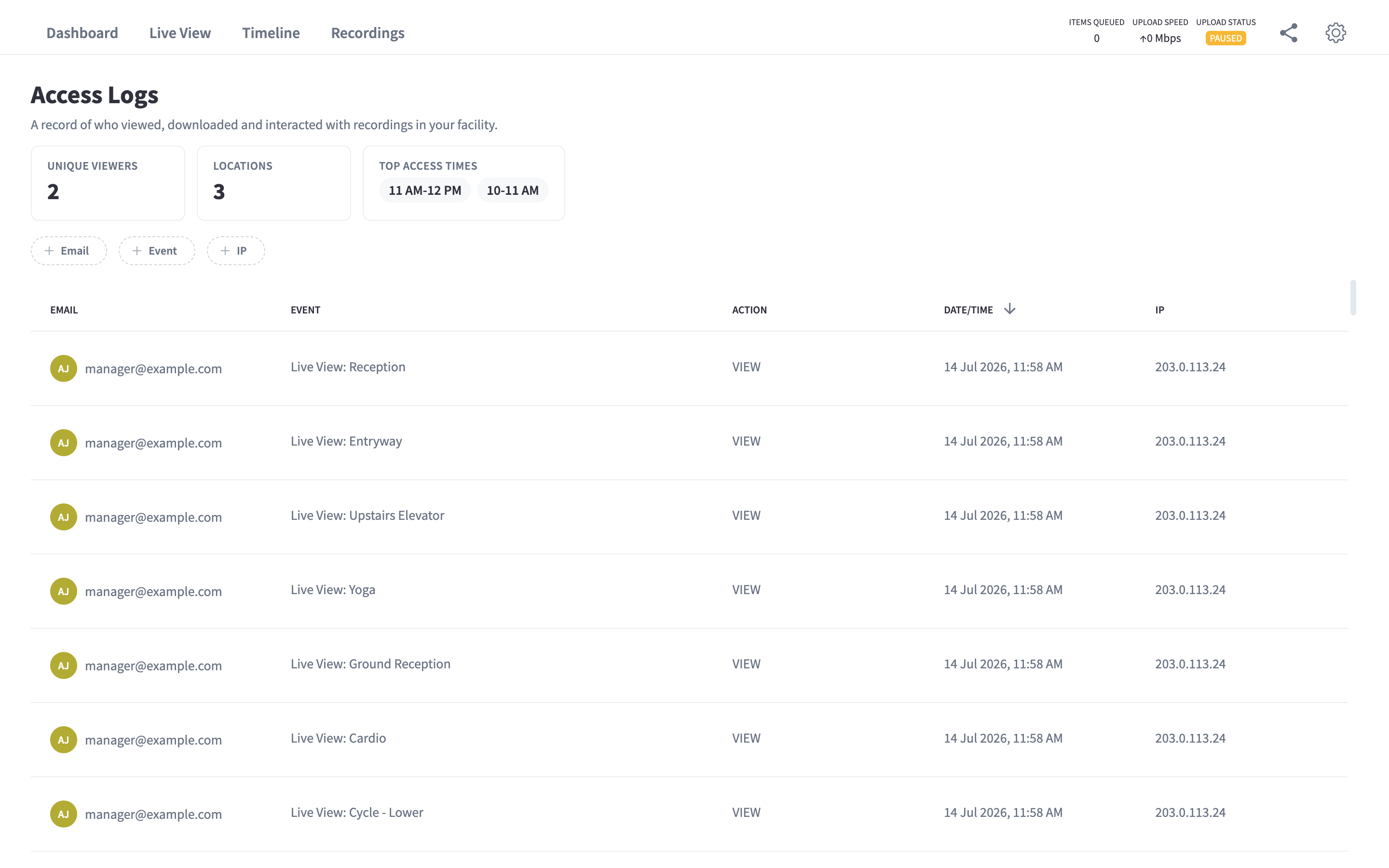 Access Logs