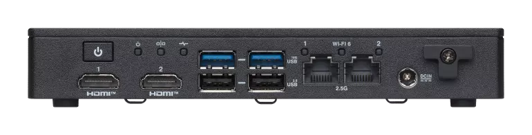 The rear panel of the player, with USB, HDMI, Ethernet and DC power ports