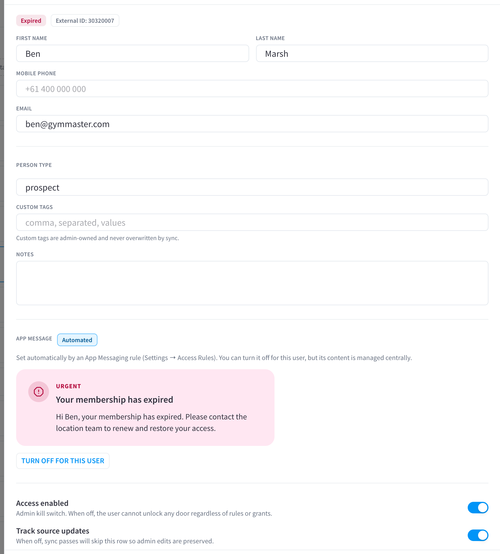 Synced source controls