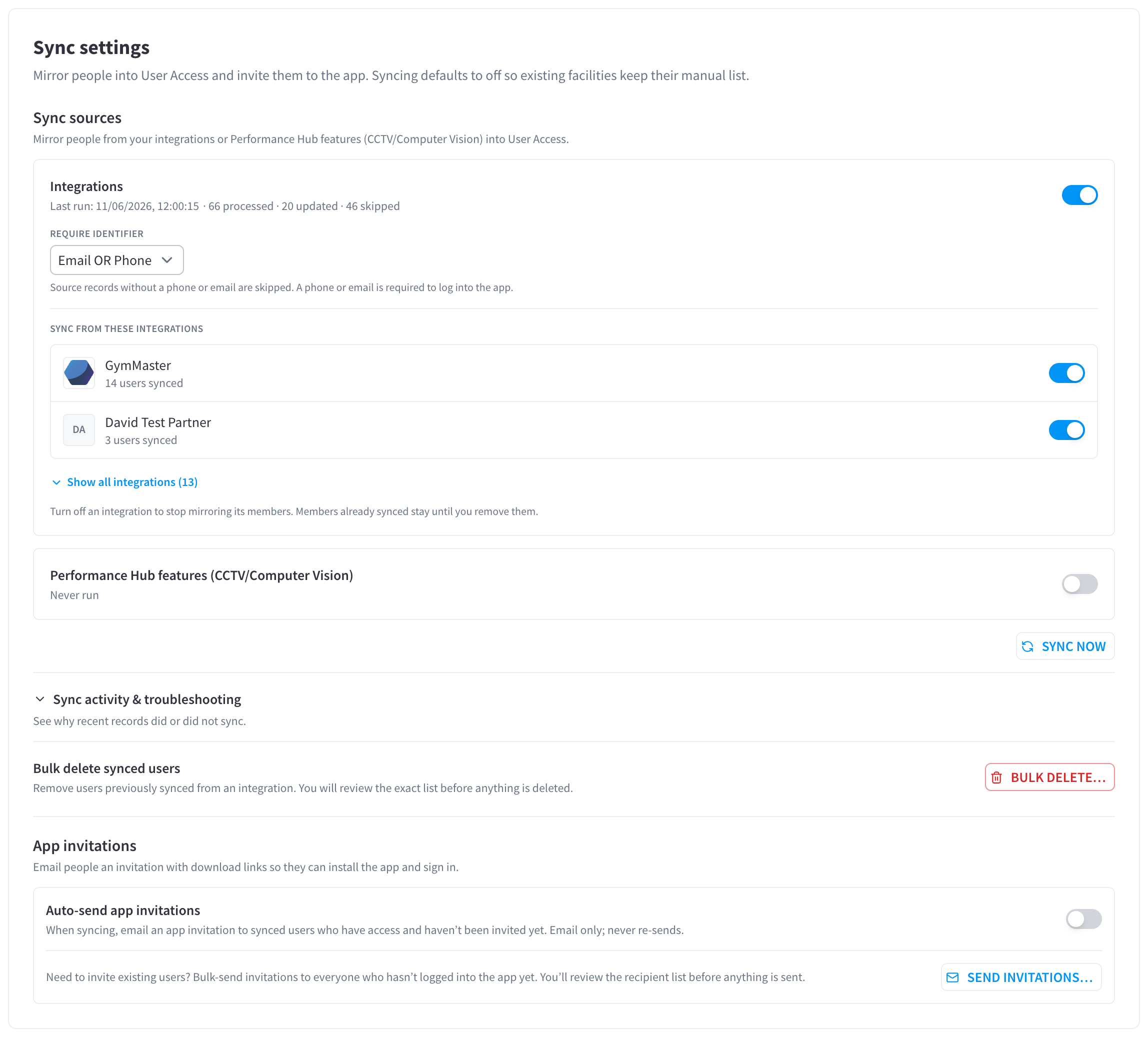 Sync sources