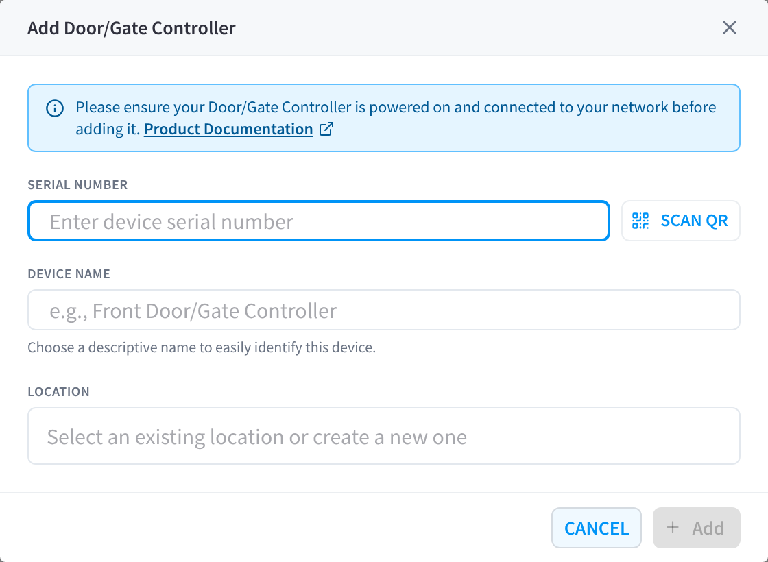 Add a door controller